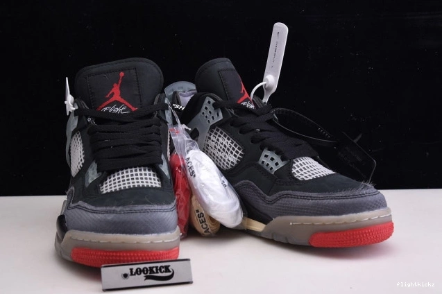 CV9388-001 x Bred Jordan Air Off 4 White Retro 0831